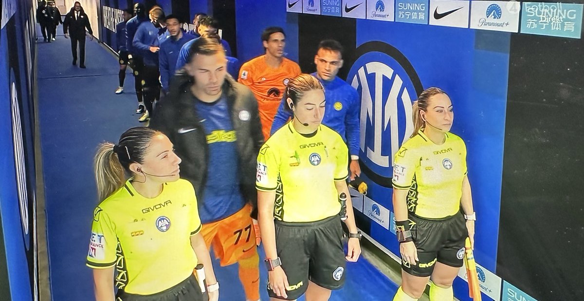 Referee trio are all women for the first time in Serie A history