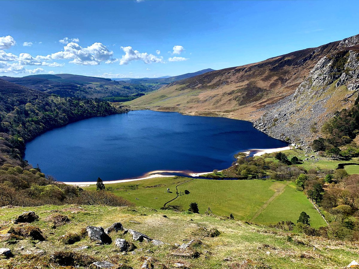 Lough Tay in Wicklow, also known as 'the Guinness lake'.