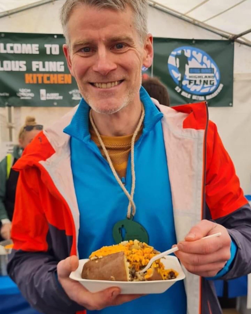 Absolutely amazing day yesterday supporting @flingrace 🔥. Congrats to the finishers 🏃‍♀️🏃‍♂️& huge thanks 🙏to our team for their hard work in the cafe 🐟🍟& for prepping @Albert_Bartlett baked tatties & @MacsweenHaggis for 500+racers & Fling team, #fuelledonfishandchips so proud!