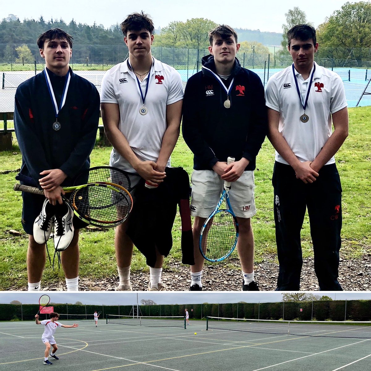 Hurst U18 boys came home with some silverware from the Sussex League competition yesterday. Thanks to @Worth_Sports for hosting

🎾  🦅  🎾 

#WeAreHurst #HurstSport