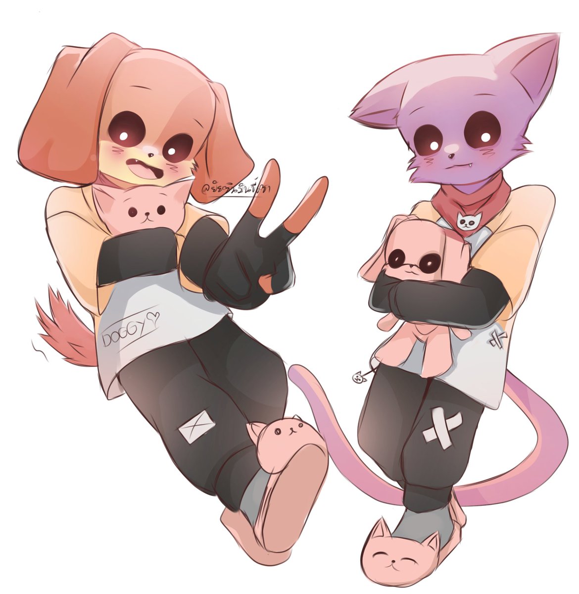 KGaem52584's tweet photo. What do you think about the old work and the new work? This is the old work that was deleted and that I drew in March.
#catnap 
#dogday
#SmilingCrittersAU 
#PoppyPlaytimeChapter3 https://t.co/2XzpLiicqi