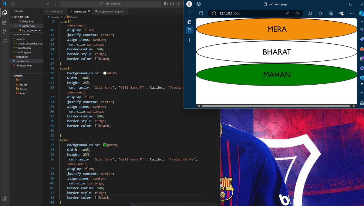 6Kerekar61921's tweet image. Hello... guy's..
#first code.
Using #html #CSS
#starting web dev journey