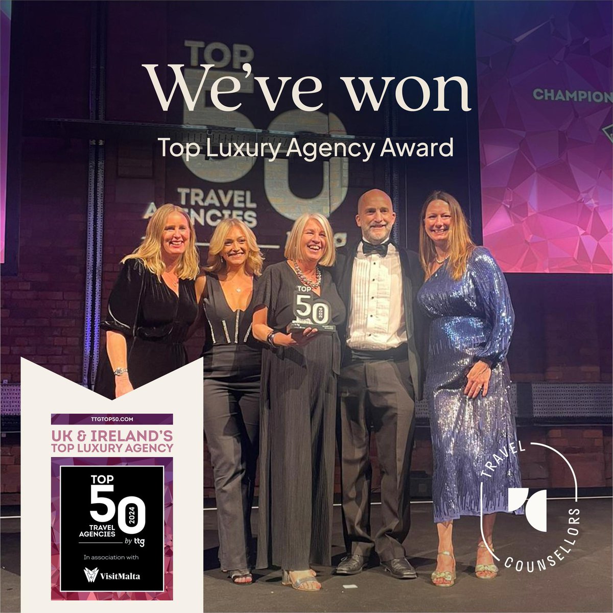 I’m thrilled to announce that we have won an award at the TTG Top 50 Travel Agencies of 2024 Awards! 🏆✨