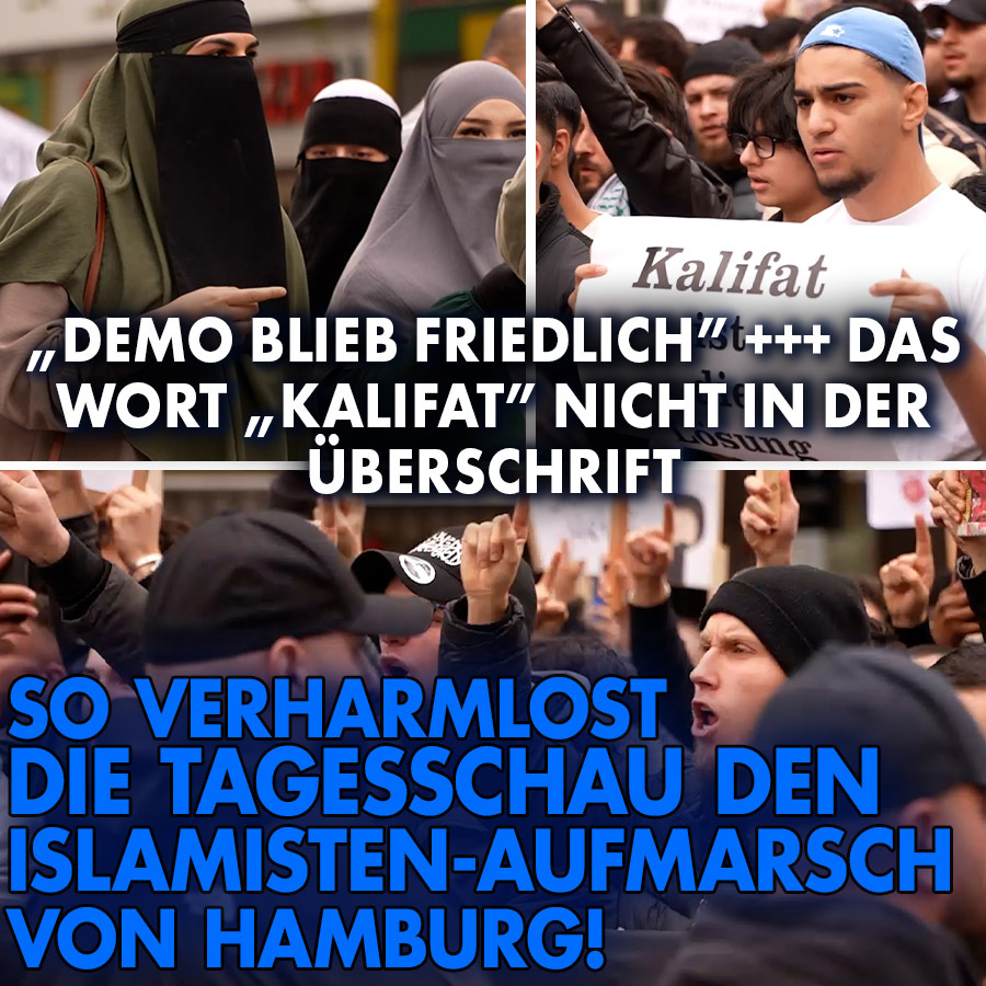 Die ganze Welt spricht über die Bilder der Islamisten-Demo in Hamburg. Während sogar X-Chef Elon Musk die  Legalität solch einer Veranstaltung hinterfragt, berichtet die Tagesschau nun in einer kurzen, verständnisvollen Meldung darüber.
nius.de/medien/demo-bl…