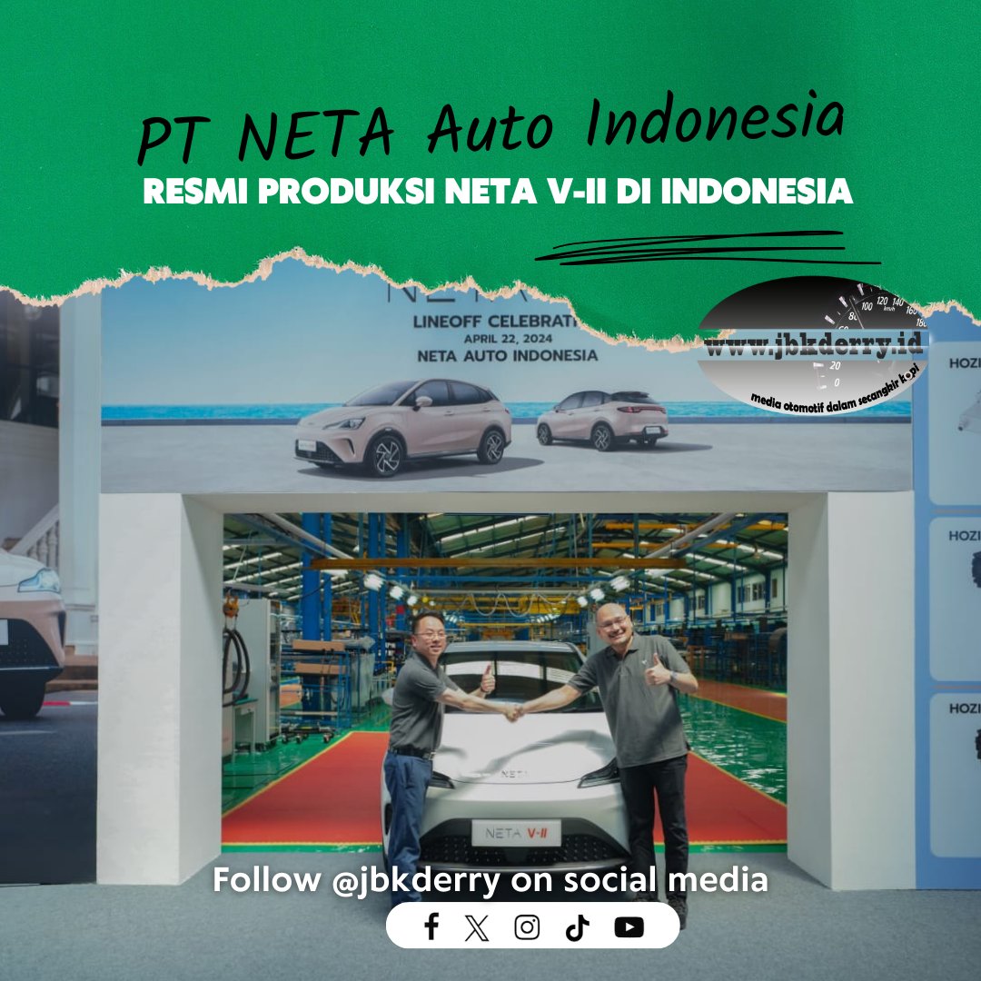 jbkderry's tweet image. Selamat! PT NETA Auto Indonesia memulai era baru dalam produksi lokal mobil listrik NETA V-II di Indonesia!🚗💨 #NETAVII #MobilitasHijau #ProduksiLokal #NETAIndonesia #MobilListrik

📍 jbkderry.id/2024/04/28/pt-…