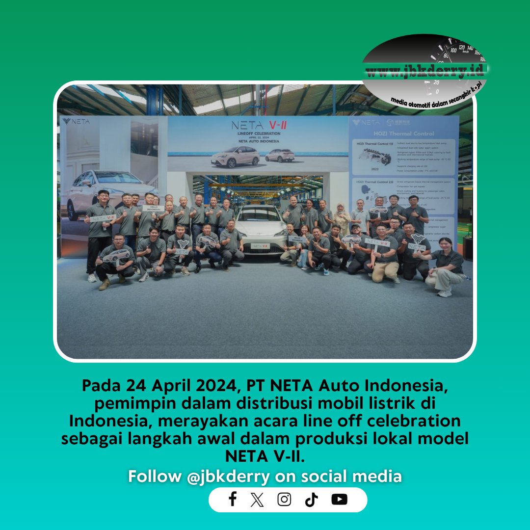 jbkderry's tweet image. Selamat! PT NETA Auto Indonesia memulai era baru dalam produksi lokal mobil listrik NETA V-II di Indonesia!🚗💨 #NETAVII #MobilitasHijau #ProduksiLokal #NETAIndonesia #MobilListrik

📍 jbkderry.id/2024/04/28/pt-…