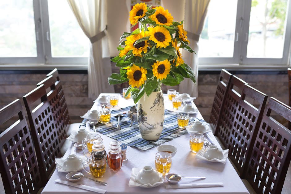 Lovely setting, complete with sunflowers. 🌻 Have a beautiful day. 💛 . . #steinflorist #steinyourflorist #flowers #florist #flowershop #floristry #shopsmall #shoplocal #smallbusiness #phillyflorist #philadelphiaflorist #NJflorist #sunflowers #sundaysunflowers