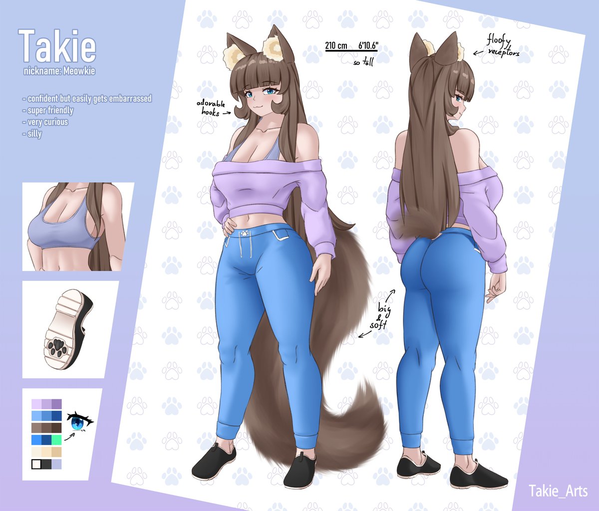 Made a simple Takie ref sheet 🐱