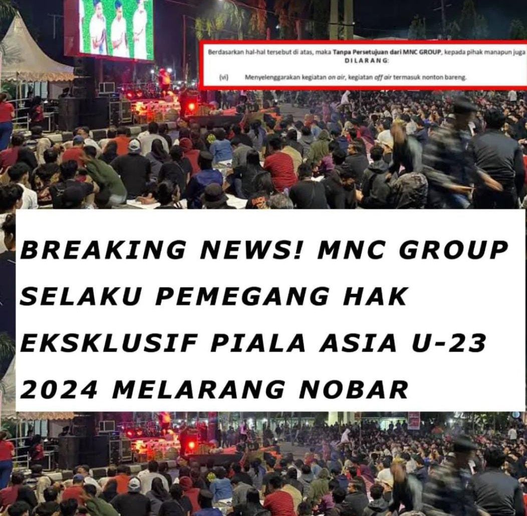 infolinkmu's tweet photo. Setuju kita #BoikotMNC , ini yang main besok senin kan indonesia juga loh @Official_MNCTV , masa ndak boleh. Kecuali tadi yg main yg lain. Dari kemaren2 gak ribut, ini giliran indonesia semifinal lo ribut. Harusnya bantuinlah itu , setuju TVRI ambil alih aja hak siarnya -_- https://t.co/DHHTsL1Xmh