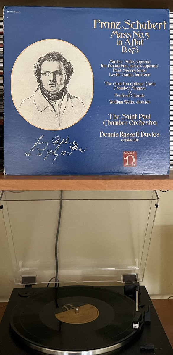 Schubert’s Mass No.5. @thespco with Dennis Russell Davies. @NonesuchRecords