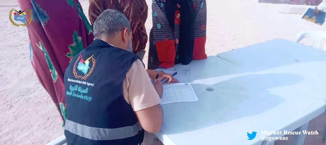 #Libya 27.04.24 - LIBAID field team with support of WFP distributed food baskets to Sudanese displaced families in Ajdabiya. #migrantcrisis #DontTakeToTheSea #seenotrettung #Frontex