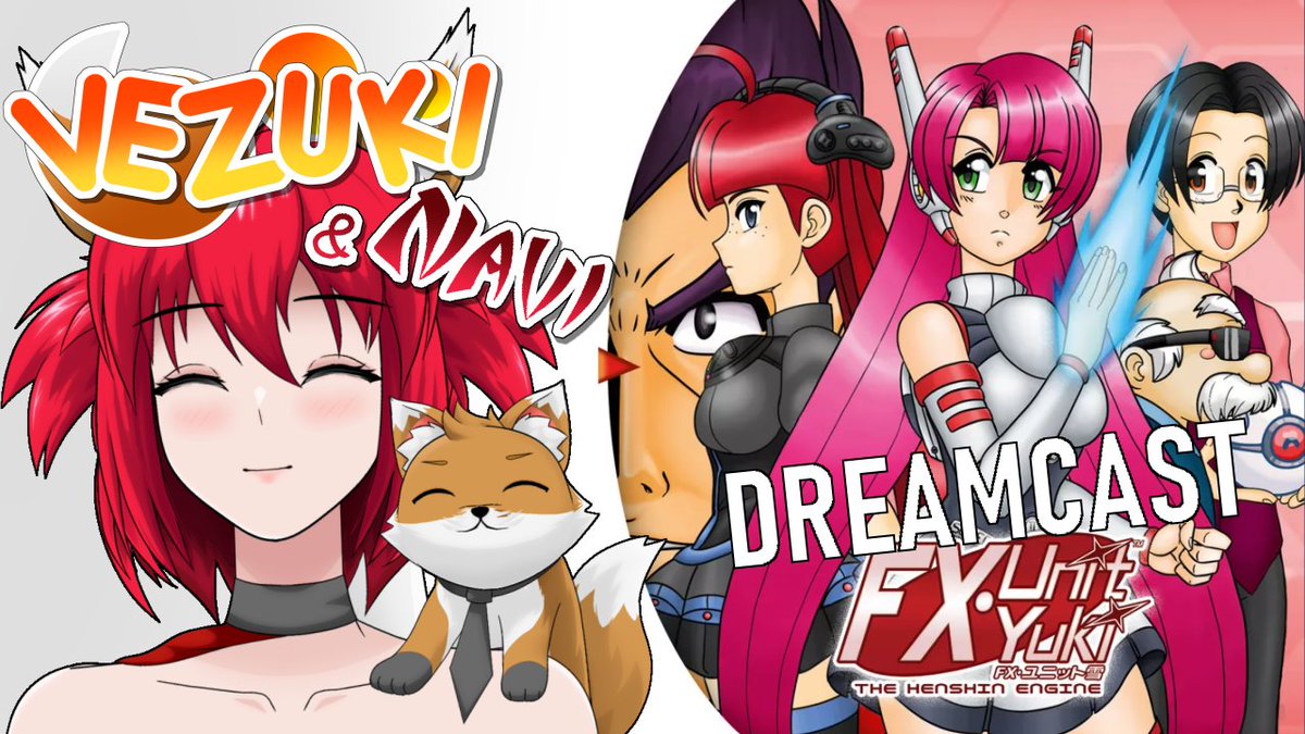 Vezukiz's tweet photo. Just went live on Youtube and we are playing FX Unit Yuki: The Henshin Engine for Sega Dreamcast. 
Come and check it out!

https://t.co/P1nRc0tun1

#gaming #128bits #retrogaming #homebrew #dreamcast https://t.co/0DWvxI2P5n