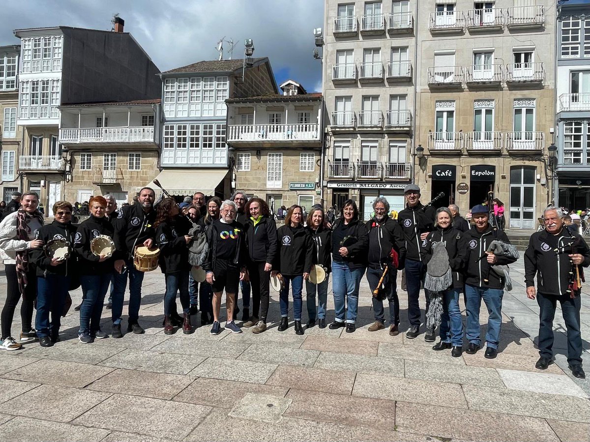 👥O presidente e a xerente do Inorde uníronse esta mañá a gran peregrinación do Camiño de San Rosendo 🚶‍♀️🚶‍♂️ desde A Merca a Celanova para apoiar esta ruta de peregrinación.