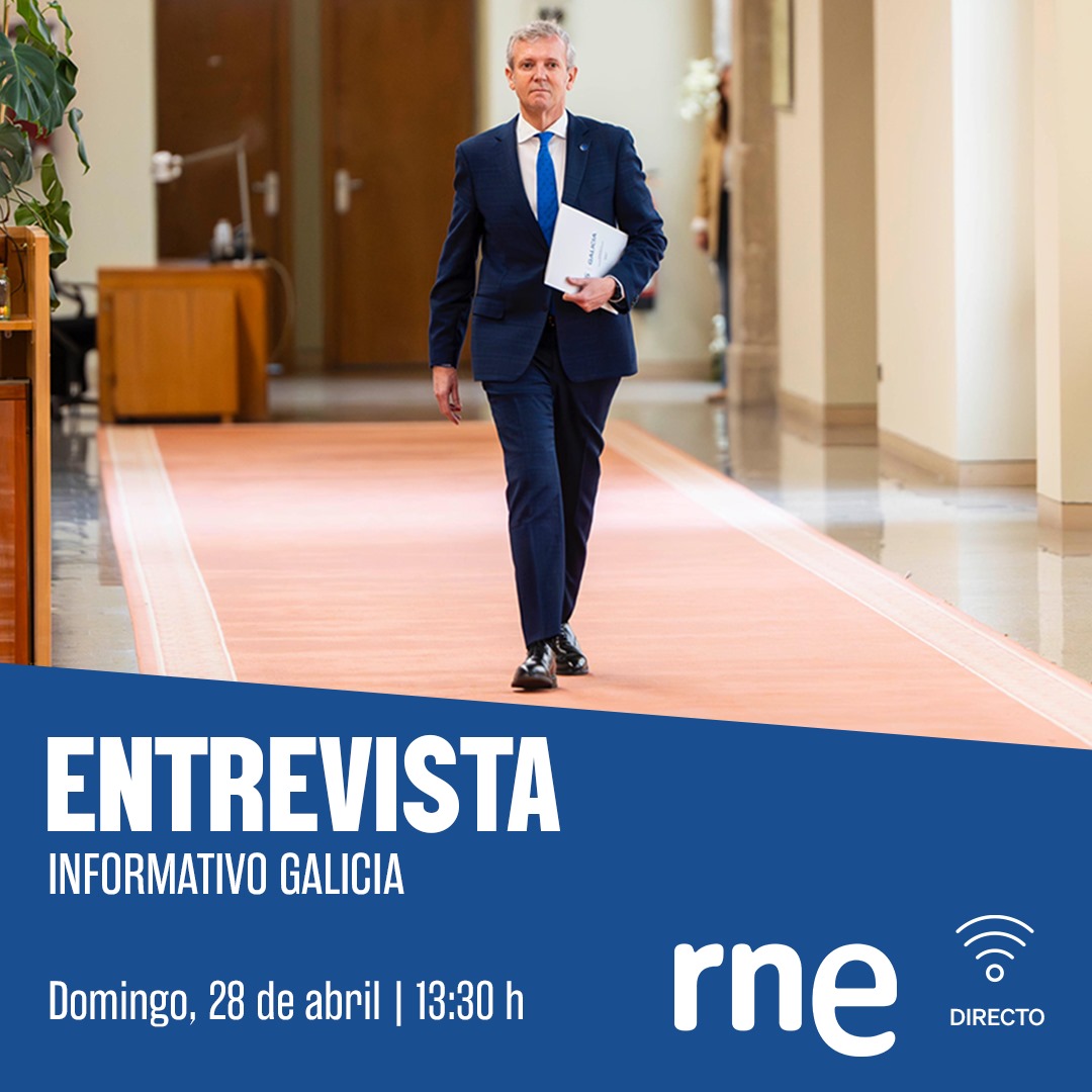 Entrevista ao presidente @AlfonsoRuedaGal en @RTVEGalicia. 📻 Síguea en directo a partir das 13:30 h en: rtve.es/play/audios/pr…
