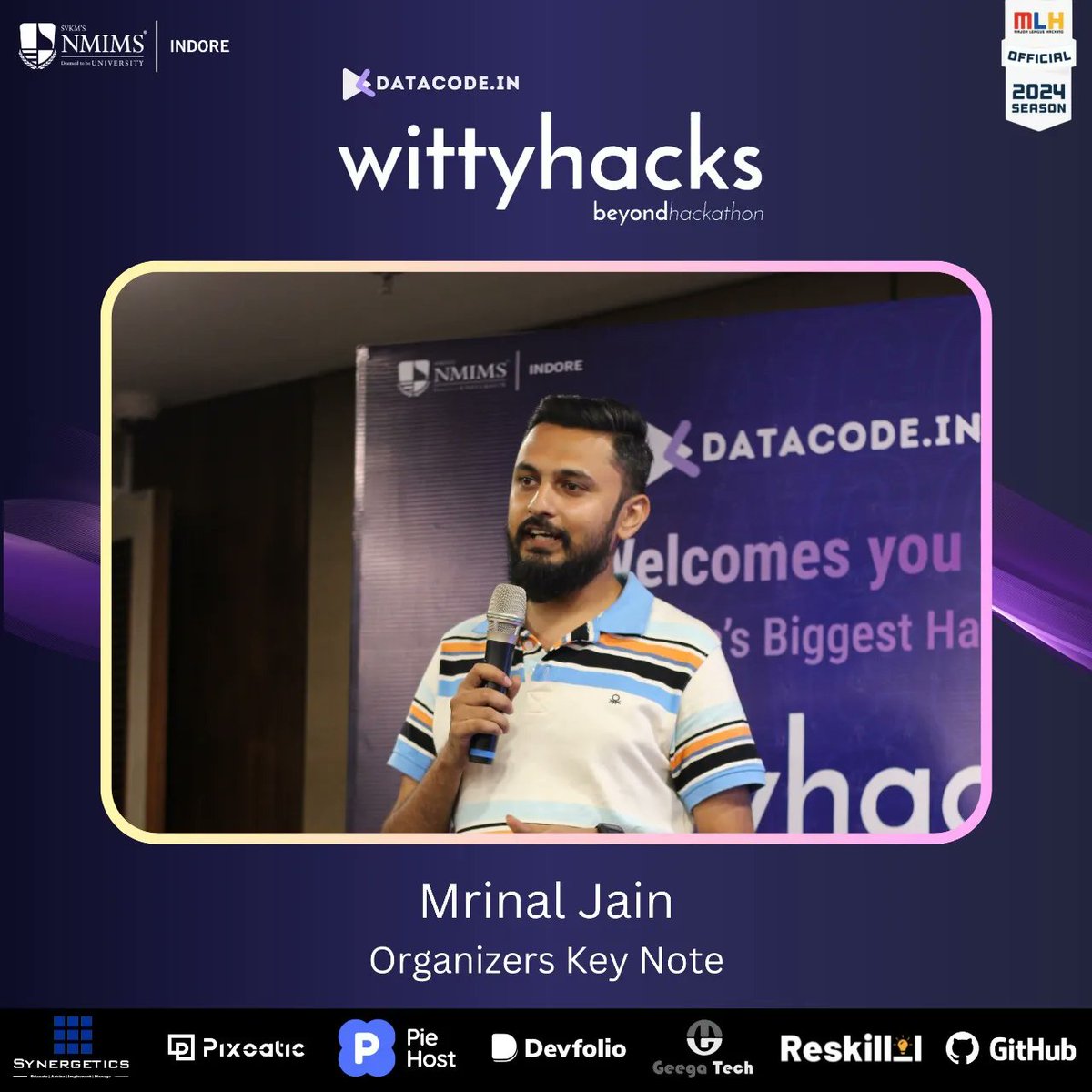 wittyhacks's tweet image. Elevated the entire event! Mrinal Jain&apos;s keynote was overflowing with insights and inspiration. Their presence truly made a difference. 💖

Learning never stops, and neither does Mr. Mrinal Jain&apos;s passion for sharing his knowledge through insightful guidance sessions. ✨