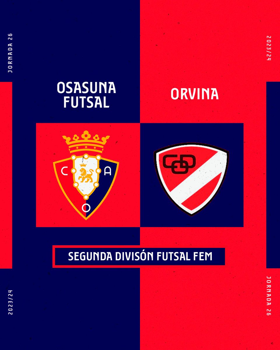 ⚽️#OsasunaFutsal cayó derrotado ante el Orvina (1-2) en el encuentro disputado ayer por la tarde.

El gol de las rojillas fue de Carmen Ochoa.