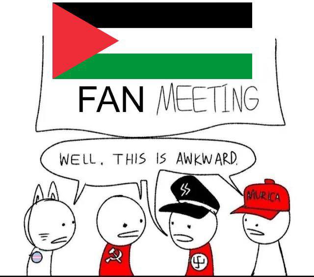 #Palestinian 🇵🇸 fan meeting 😆 🤮😬🤯

#trans #Tankie #DissidentRight #MAGAcommunism