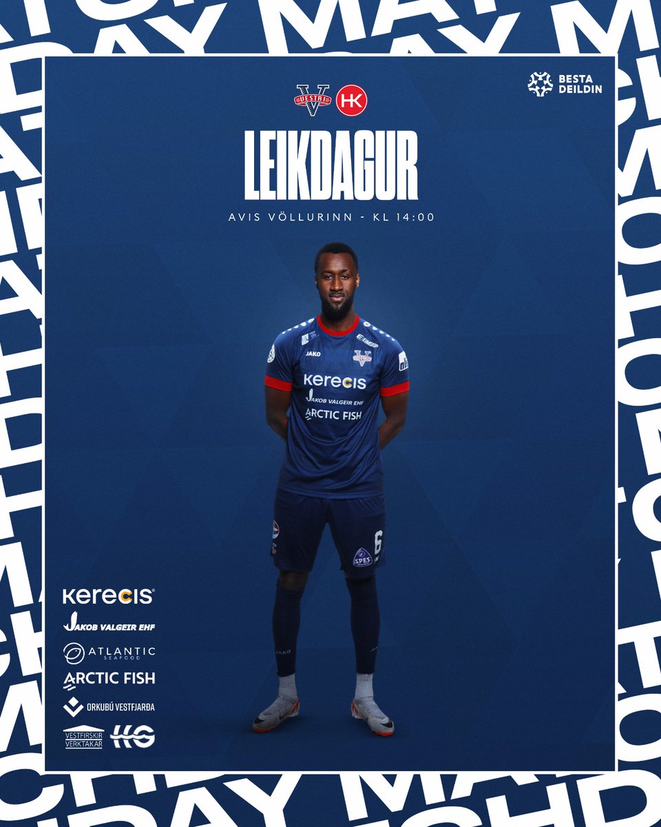 Það er komið að fyrsta heimaleik okkar manna! 
🆚 HK
⏰Leikur hefst 14:00
🍔Grill í Þróttaraheimilinu 12:00
🏟️ AVIS völlurinn Laugardal
🎟️Árskort gilda á leikinn: stubb.is/vestri/passes
🎟️ Stakur miði: stubb.is/events/olEJPb
📺 Stöð2 sport.