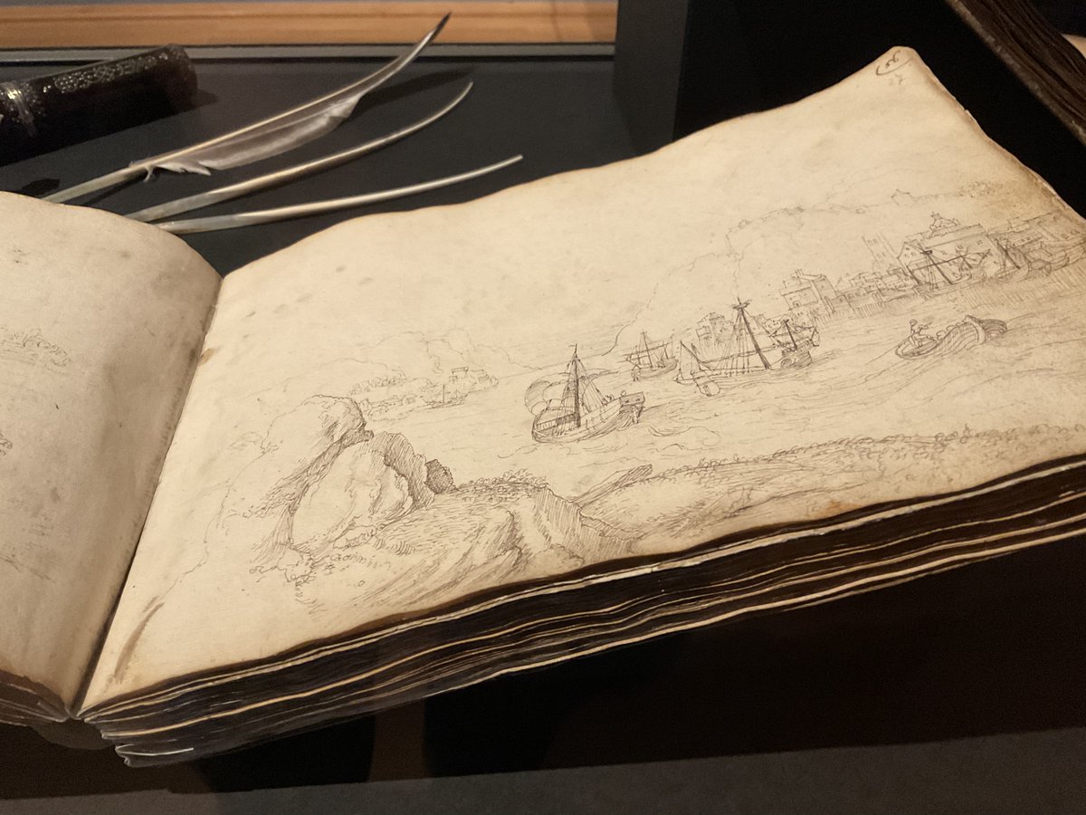 Just opened in Berlin: a spectacular exhibition by the Kupferstichkabinett on the Rome drawings of Maarten van Heemskerck (1498-1574). The centerpiece: an enclosure with transparent walls displaying pages from Heemskerck’s sketchbook around a plaster cast of the Belvedere Torso.