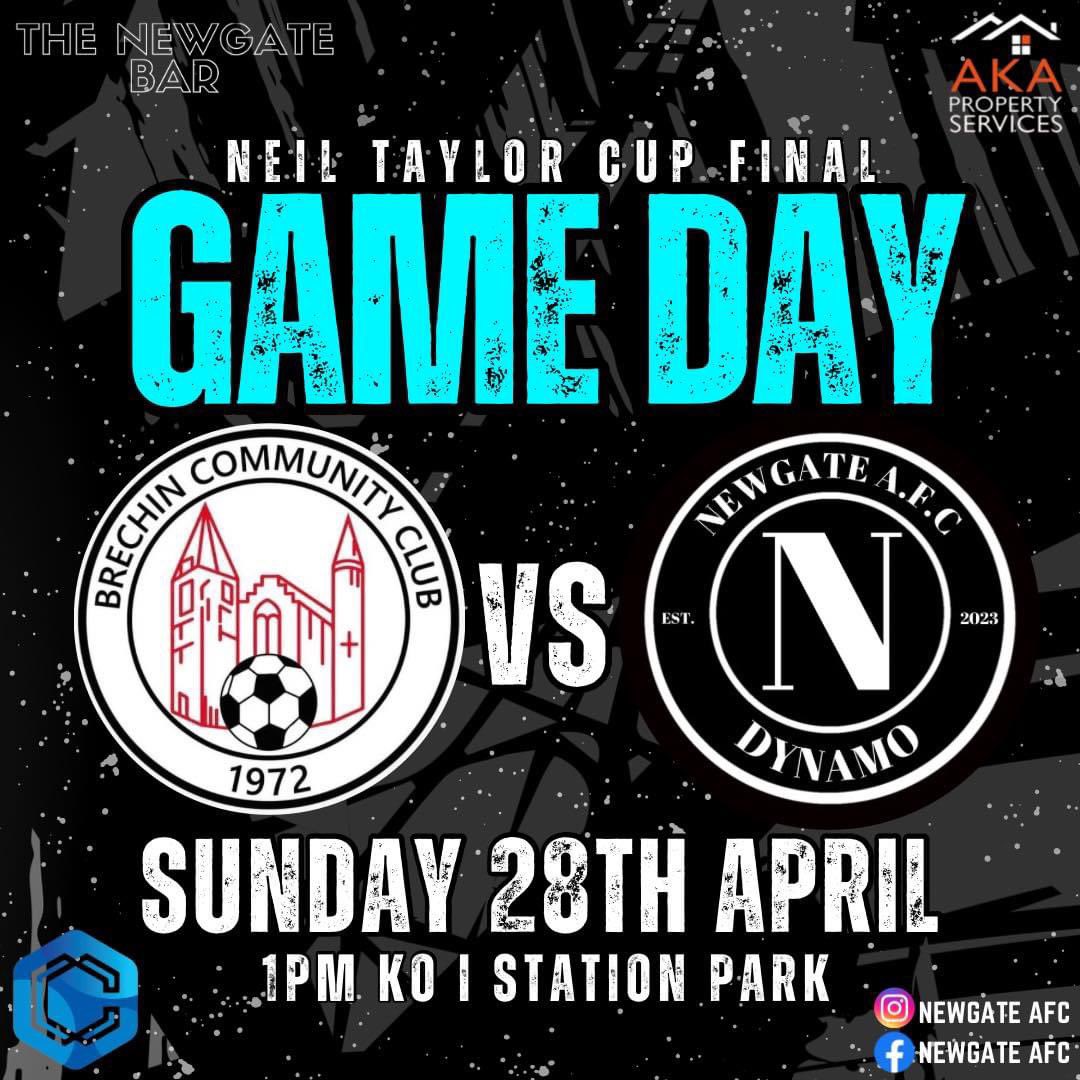 ⚽️GAME DAY⚽️

🏆NEIL TAYLOR CUP FINAL🏆

🆚Brechin Amateur Vics
