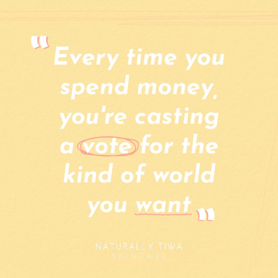 Choose #NaturallyTiwa for skincare that makes a statement! 

Say YES to #Natural, #Sustainable#Beauty. 🌿🌎 

Support #EcoConsciousness and #SelfCare with every purchase.

Let's shape a #Future we can all be proud of. 💚

@BCorpUK @LeapingBunny @TheVeganSociety