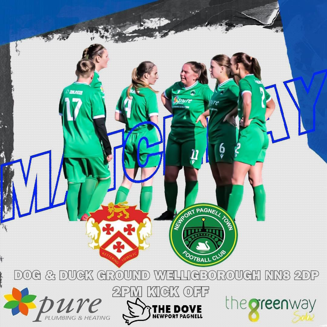 Unfortunately todays Womens game vs Kettering Women has been postponed due to a water logged pitch! 😞
