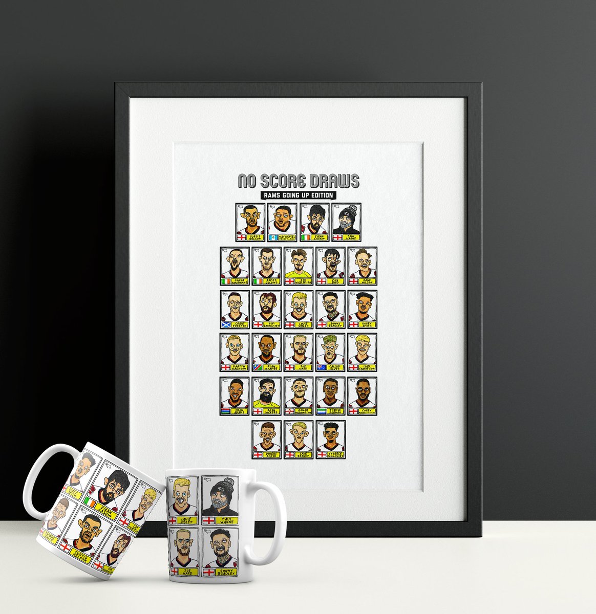 CheapPanini's tweet photo. FINISHED: DERBY COUNTY - Newly promoted. Badly drawn. If you've enjoyed this nonsense, RTs are great. If you've *really* enjoyed it, mug sets and A3 prints covered in these doodles can be found on our shop

Tell a Rams friend! x 🐏 #dcfc

🛒https://t.co/4E8FurKe0s https://t.co/80Ndmi5wj2