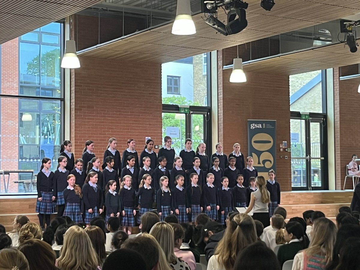 Brilliantly done, girls! The Prep School Choir has just left the stage at the @GSAUK Choir of the Year Competition Final at @WimbledonHigh @GDST
