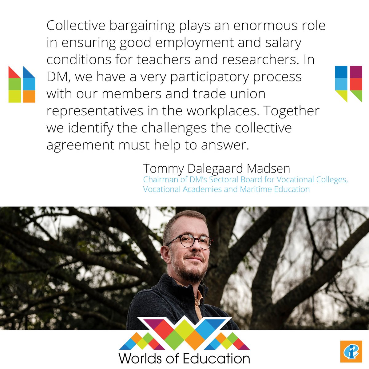 Respecting and valuing teachers means engaging in meaningful social and policy dialogue with the profession. We sat down with @tommyDmadsen of @akademikerblad to discuss what social dialogue and collective bargaining mean in practice in Denmark. ➡️ eiie.io/3xB1Q3M