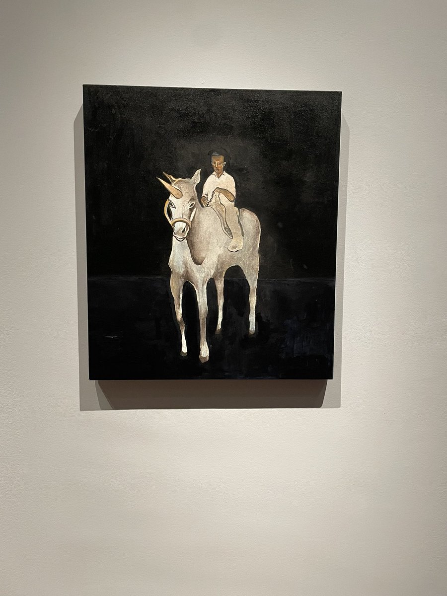 National Portrait Gallery this morning (and they have a pay what you want scheme on Sunday mornings) ‘40 acres and a unicorn’ by Noah Davis is especially powerful