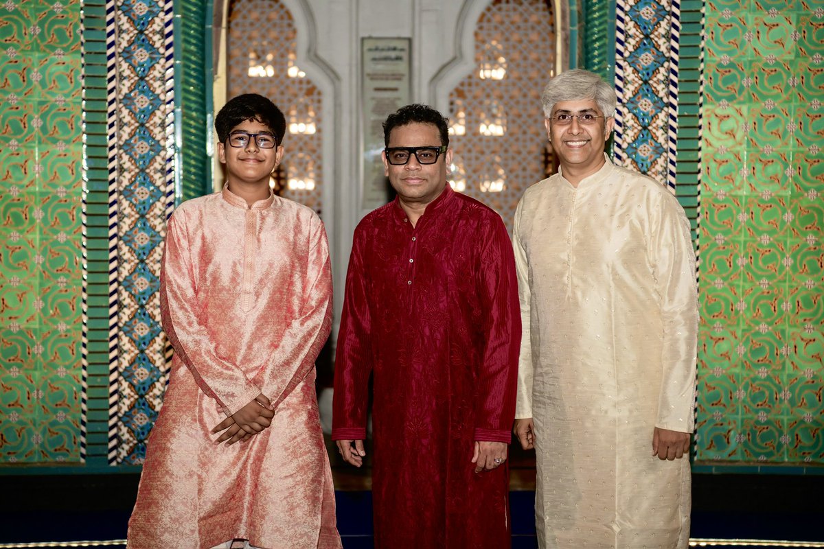 With Ar Rahman & my son #sarvajith