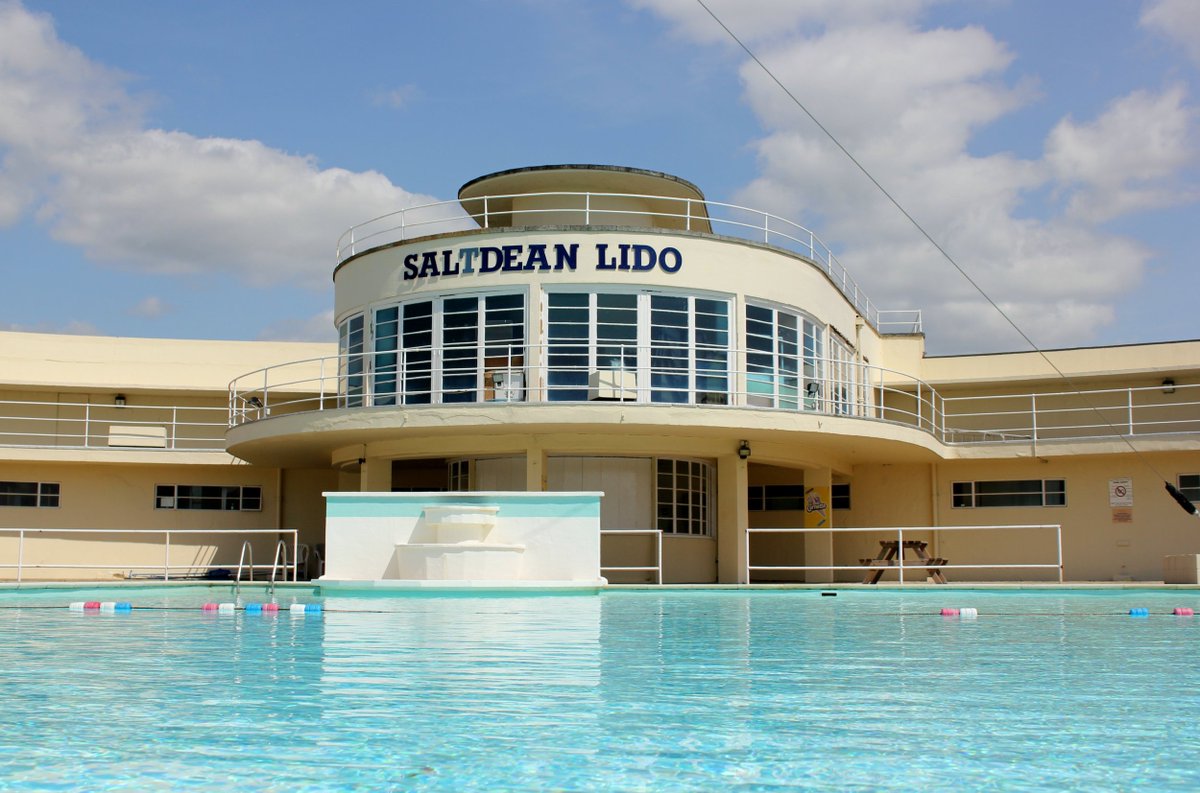 Saltdean Lido (1938) A stunning grade II listed lido and pavilion near Brighton, that has recently been completely restored thanks to the efforts of a community led group.