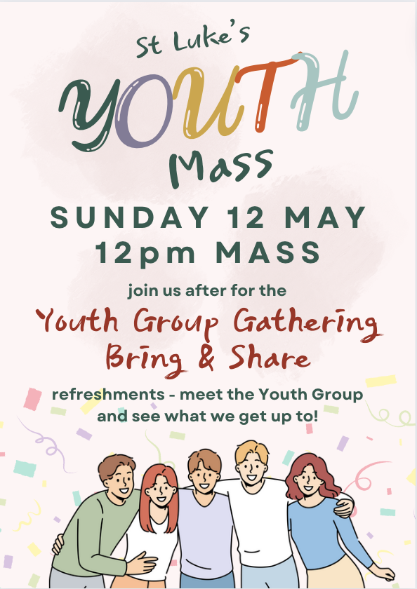 At Secondary School? Want to meet new people but a little nervous of going alone? Then worry no more! Come along to our special youth mass on the 12th May and meet our lovely Youth!
#comealongandmeetus #makefriends