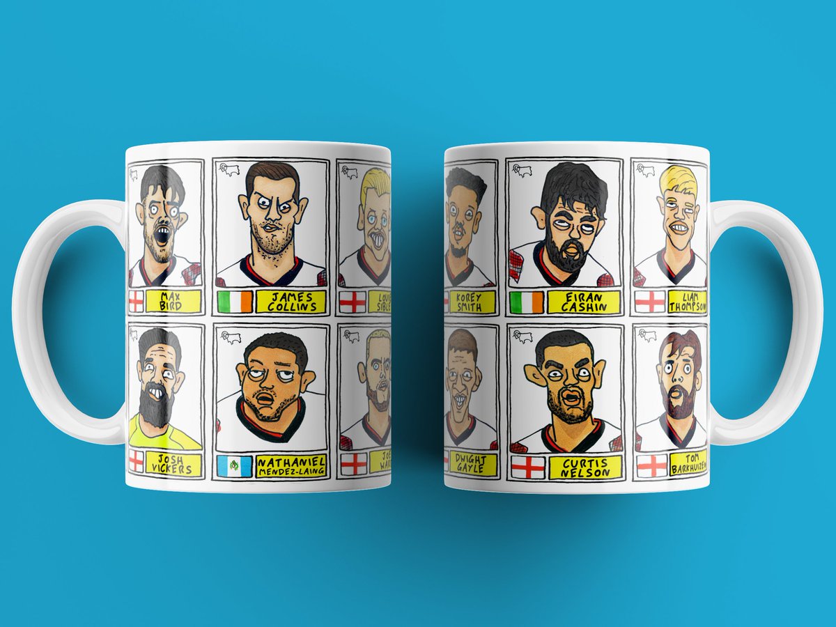 CheapPanini's tweet photo. FINISHED: DERBY COUNTY - Newly promoted. Badly drawn. If you've enjoyed this nonsense, RTs are great. If you've *really* enjoyed it, mug sets and A3 prints covered in these doodles can be found on our shop

Tell a Rams friend! x 🐏 #dcfc

🛒https://t.co/4E8FurKe0s https://t.co/80Ndmi5wj2
