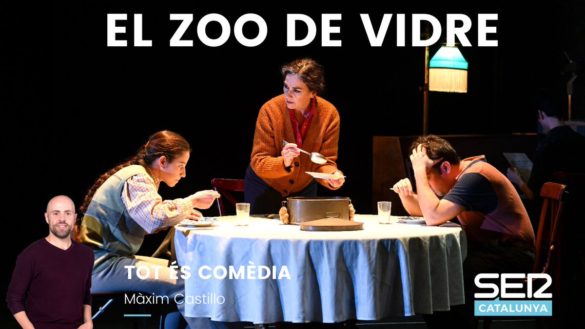 SERCatalunya's tweet photo. EN DIRECTE | 'Tot És Comèdia': 

🎭'El zoo de vidre' al Teatre de la Biblioteca de Catalunya de @cia_laperla29 amb @MartinaCollell i Laura Conejero

📼 La Mixtape de @FerranBassa 

🇩🇪 El crític teatral @oriolpuigtaule des de Berlin

Ara mateix a: ▶️https://t.co/TssY42fJWL https://t.co/EE4qXYmCRG