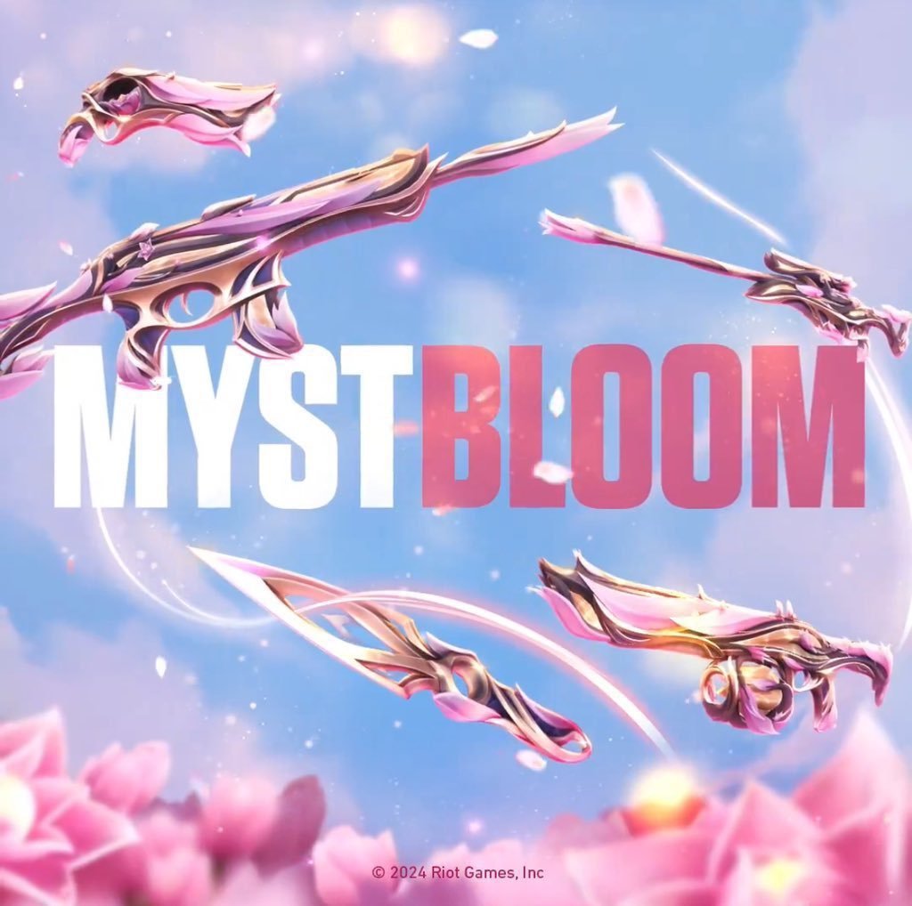 🌸 VALORANT MYSTBLOOM BUNDLE GIVEAWAY 🌸  To Enter: 
✨ like + retweet 
✨ follow  @Isot_111  
✨ tag 2 friends  
#VALORANT