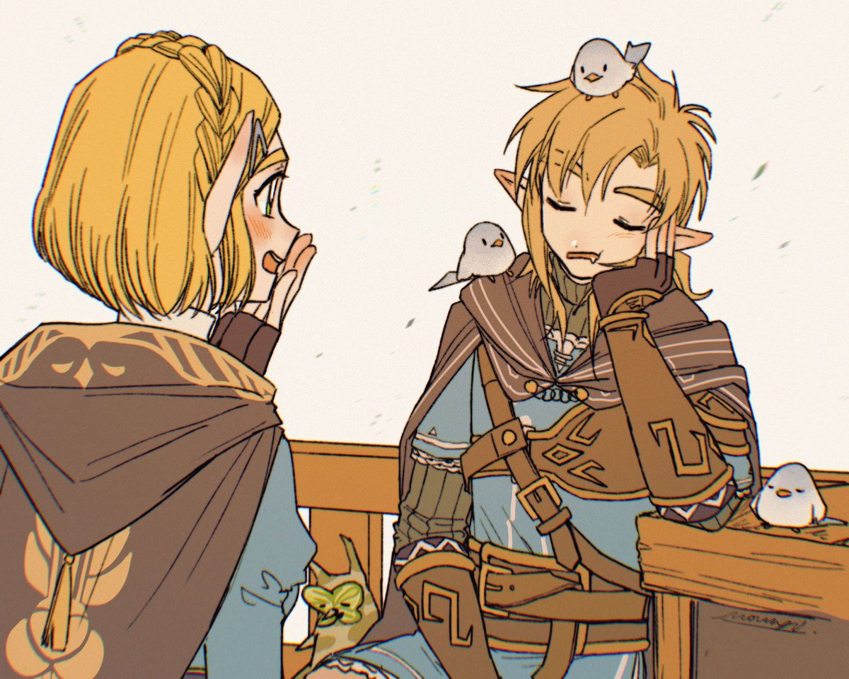 🍃🍃🐦🐦🐦
😪☘️🤭🩷

#Zelink  
 #Zelda
 #TearsOfTheKingdom