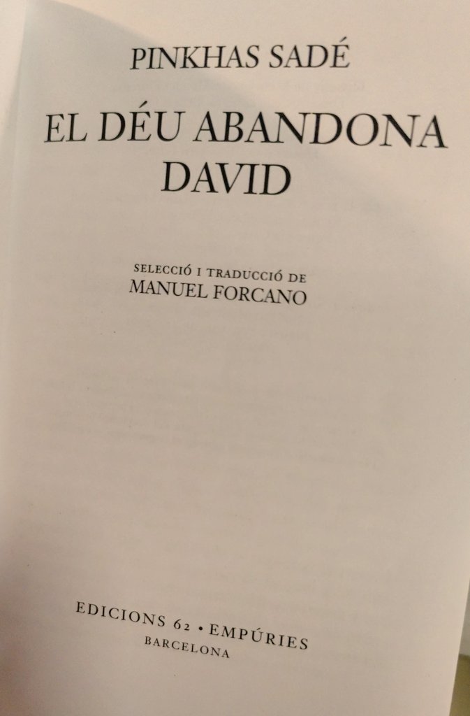 A més d'oferir-nos els seus versos i pensaments, ahir #ManuelForcano va obsequiar-nos també amb el record d'aquest poema de Pinkhas Sadé, traduït per ell mateix ✨ . (Busqueu i llegiu Sadé.) #PoesiaAlsParcs #ParcLitoral @TramoiaCultura