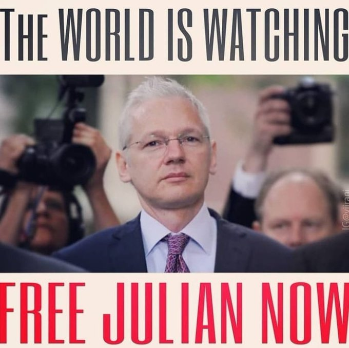 The World Is Watching! #FreeJulianNOW #FreeAssangeNOW