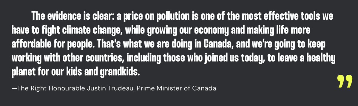 #didyouknow The Global Carbon Pricing Challenge was announced by Canada during #COP26. Since then, the #GCPC has grown into an international initiative, steered by a growing number of Partner and Friend jurisdictions.

📍globalcarbonpricingchallenge.org 

#climateaction #carbonpricing