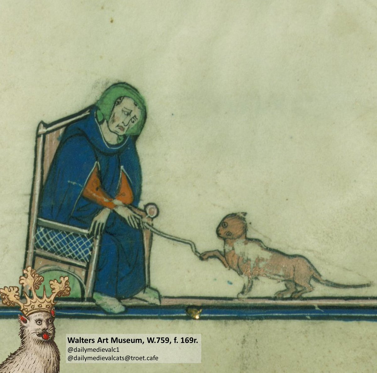 Gimme that!

Ms: Walters Art Museum, W.759, f. 169r (13th c.). #medievalcat #medievaltwitter