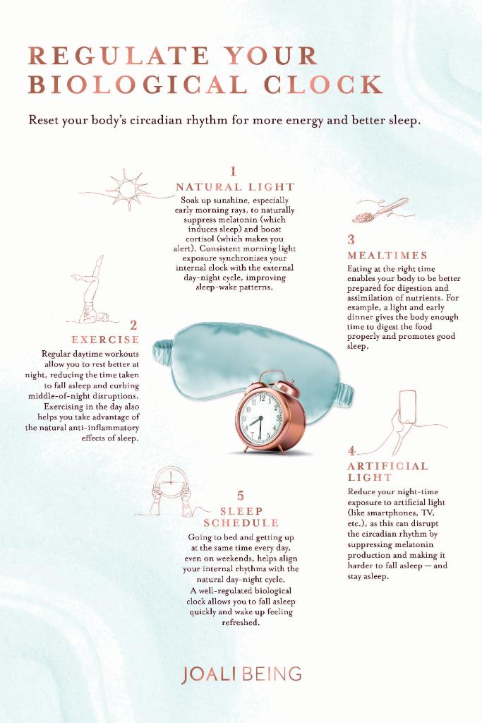 Five habits to regulate and nurture your body's biological clock. #JOALIBEING #Weightlessness #Wellbeing #Maldives #SeasonOfRenewal #BiologicalClockDay