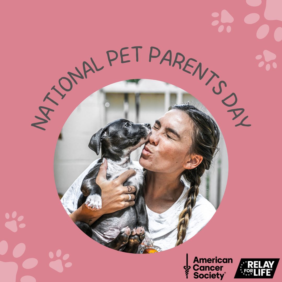 It's #NationalPetParentsDay and we want to celebrate all of you! Being a pet parents takes a special kind of patience and unconditional love, so take some time today to celebrate that commitment! 

#BarkForLife #RelayForLife