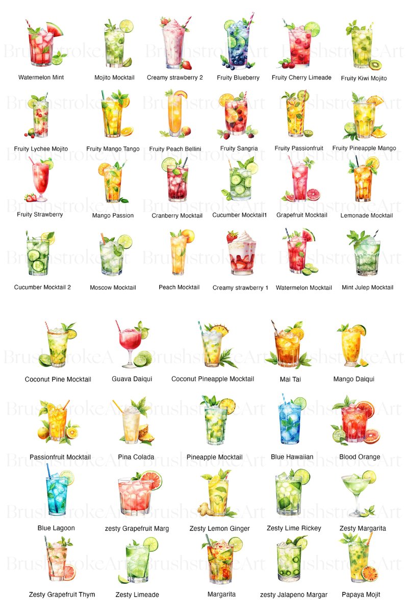 Shake up your designs with our Summer Cocktail Clipart! 🍸🎨 Ready to download and elevate your projects instantly! #CocktailArt #SummerDesigns #CreativeJuicesFlowing #InstantDownload #GetCrafty 

300 DPI Transparent PNG Files Size: 4096 x 4096 Pixels
clipartset.com/products/mockt…