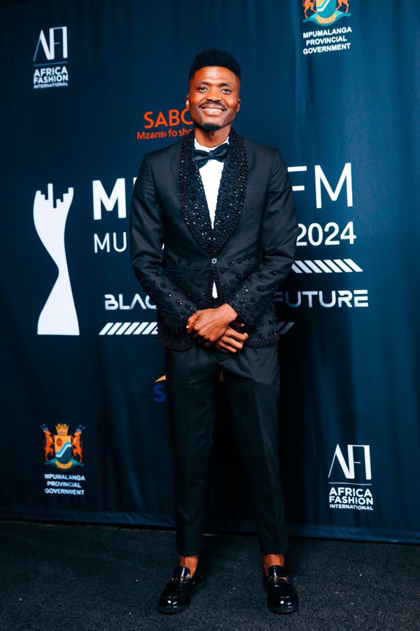 Mthandazo Gatya at the 2024 Metro FM Music Awards.