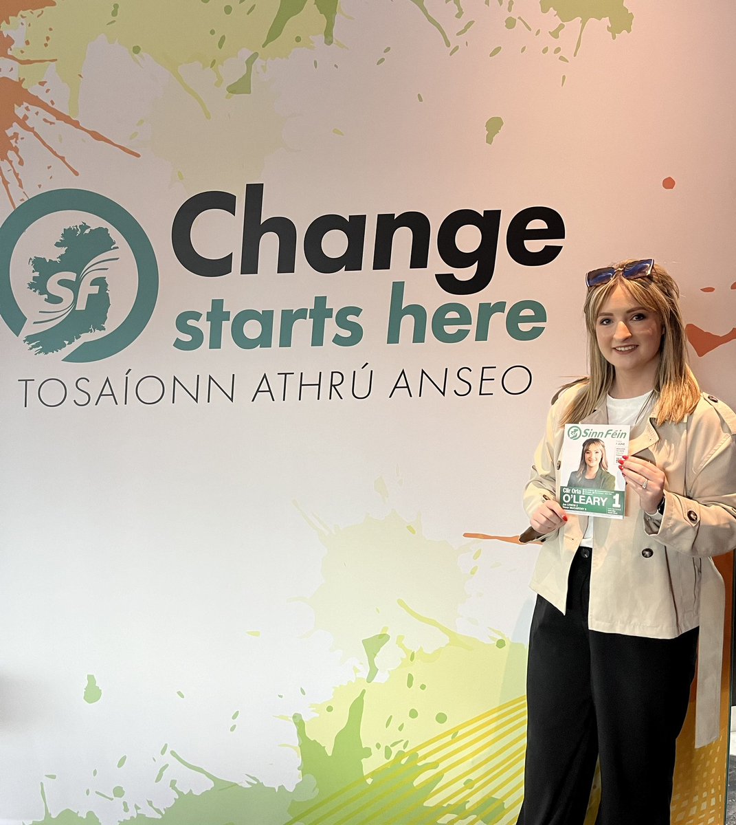 All set for the National launch of Sinn Féin Local and European election candidates. #ChangeStartsHere ✊🏼 #LE24