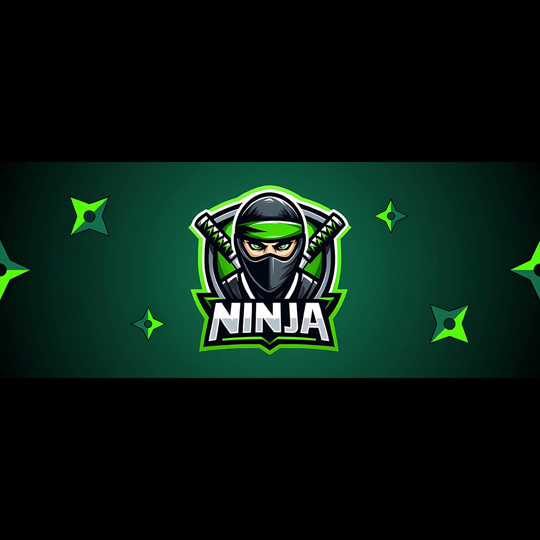 This is a logo and banner featuring a gaming mascot in the form of a ninja character, accompanied by the text 'Ninja'.

If you wish to have a logo or banner like this created, please send me a message!

#GraphicDesign #logo #LogoDesign #banner #BannerDesign #CreativeDesign