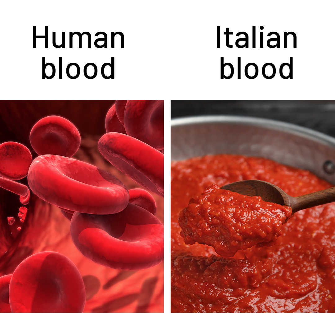 SAUCE... we mean BLOOD runs thicker than water. 🍅🤣 #DNA #ItalianStyle

Tag a friend who makes a mean authentic pasta sauce! 👇