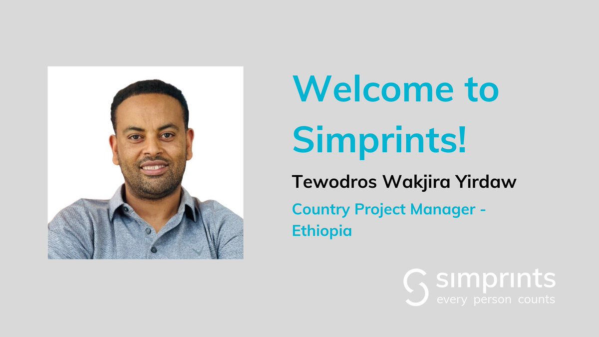 Tedy, an experienced project manager in information technology and digital health, joins Simprints as the Ethiopia country project manager. With over 12 years of experience, Tedy has worked with nonprofit organisations and international donors. Welcome!
