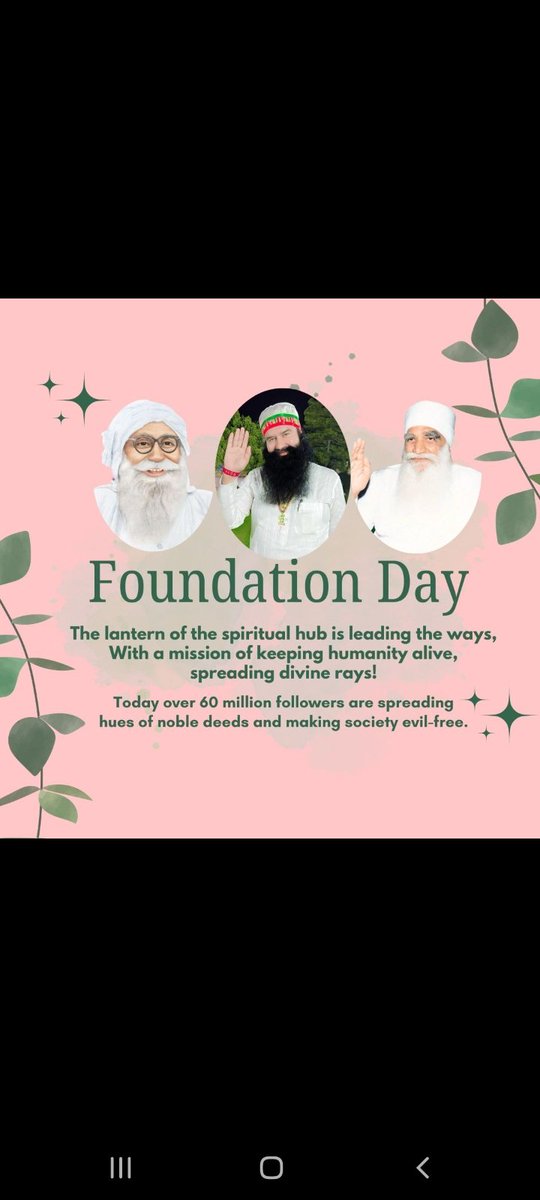 #1DayToFoundationDay 
#FoundationDay
#MSG
#SaintDrMSG 
#SaintDrGurmeetRamRahimSinghJiInsan